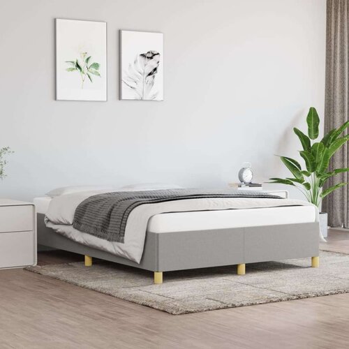  Za krevet svjetlosivi 140 x 190 cm od tkanine Slike