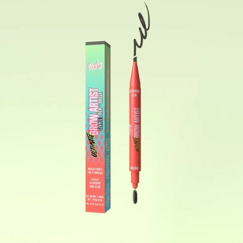 Rude Cosmetics olovka sa četkicom za oblikovanje obrva Black Brown Ultimate Brow Artist Slike