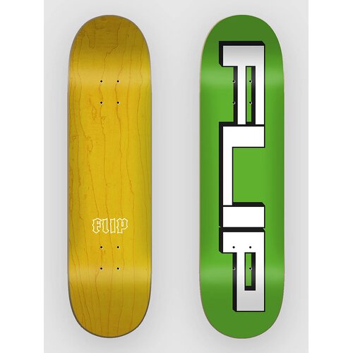 Flip Squared Logo Green 8.25&amp;quot;X31.85&amp;quot; Skateboard D uni Slike