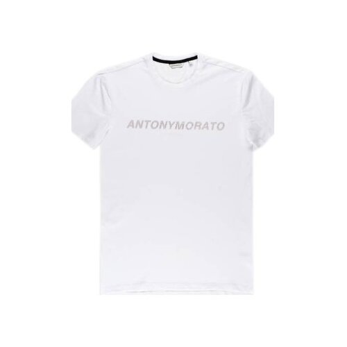 Antony Morato Majice s kratkimi rokavi MMKS019311000 Bela Cene