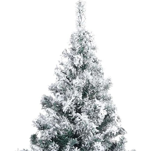 VidaXL Umjetno božićno drvce s 300 LED svjetlima Zelena 210 x 135 cm Slike