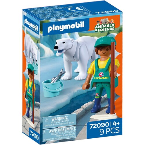 Playmobil Živalski vrt: Polarni medved in oskrbnik - 1 k. Cene