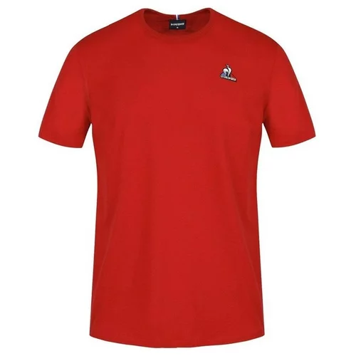 Le Coq Sportif Majice s kratkimi rokavi Essentiels Rdeča