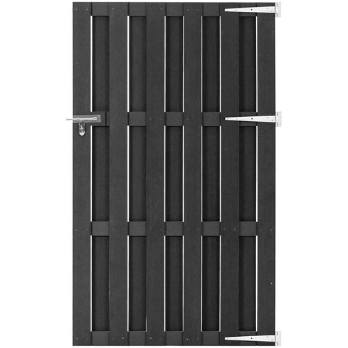 vidaXL Vrtna vrata WPC 100x180 cm siva Cene