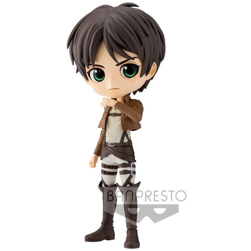 Banpresto BP18528 ATTACK ON TITAN - QPosket - Eren Yeager B - figurica 14 cm, črna, (20839996) Cene