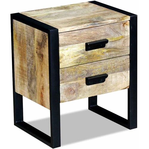  Bočni Stol sa 2 ladice Čvrsto Mango drvo 43x33x51 cm Cene