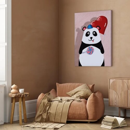  Slika - Panda with a Balloon (1 Part) Vertical 40x60 Standard Slike