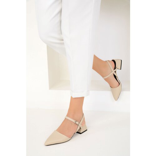Soho Women&amp;#039;s Beige Classic Heeled Shoes 18840 Slike