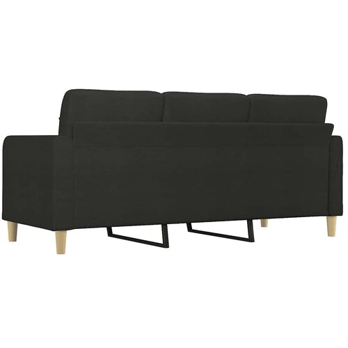  Trosjed od tkanine Crna 180 cm Slike