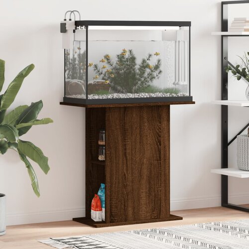 vidaXL Stojalo za akvarij rjavi hrast 36x75x72,5 cm inženirski les Cene
