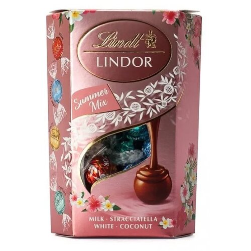 Lindt Praline Lindor summer mix cornet 200g Slike