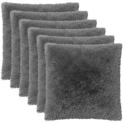  Presvlaka za jastuk 6 pcs HEERLEN Svjetlosiva 55 x 55 cm Cijene