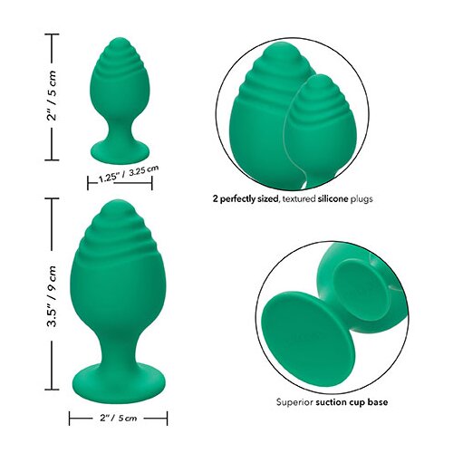 California Exotic Novelties Analna čepa &amp;quot;Cheeky Buttplug&amp;quot; - zelena (R14380ze) Slike