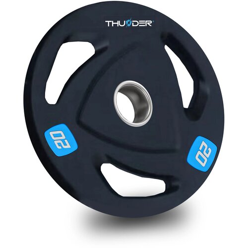 THUNDER Kolutna litoželezna utež 20 kg, odprtina 51 mm, ergonomski ročaji &reg;, (5000090232) Cene