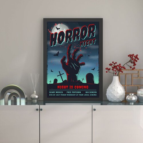 Wallity Uramljena slika Horror Night, 35x45 cm Cene