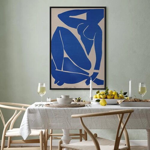  Slika - Henri Matisse &amp;ndash; Blue Nude III 80x120 U crnom drvenom okviru Slike