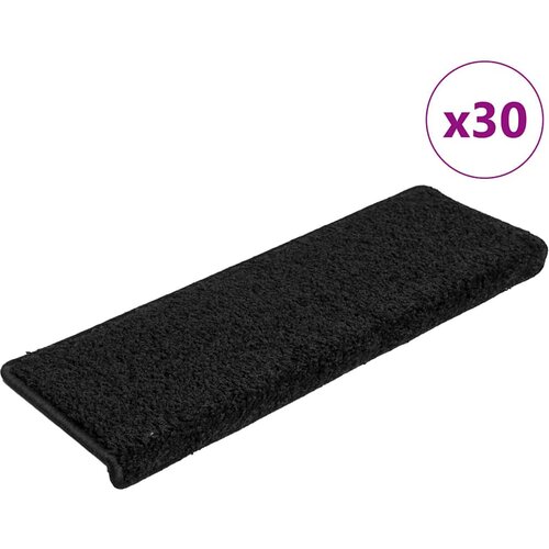  Prostirke za stepenice 30 kom 65x21x4 cm Crne pravokutne rubove Cijene
