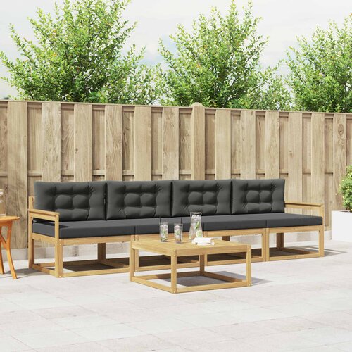  Set vanjskih sofa 4 kom. Bijela i antracit Cene