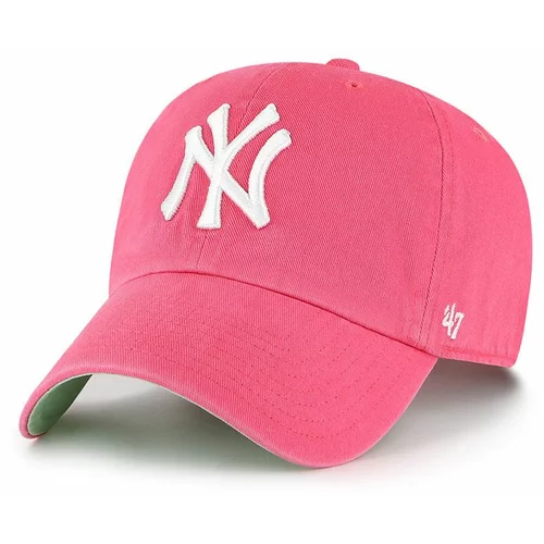 47 Brand kapa Los Angeles Dodgers boja: ružičasta, s aplikacijom