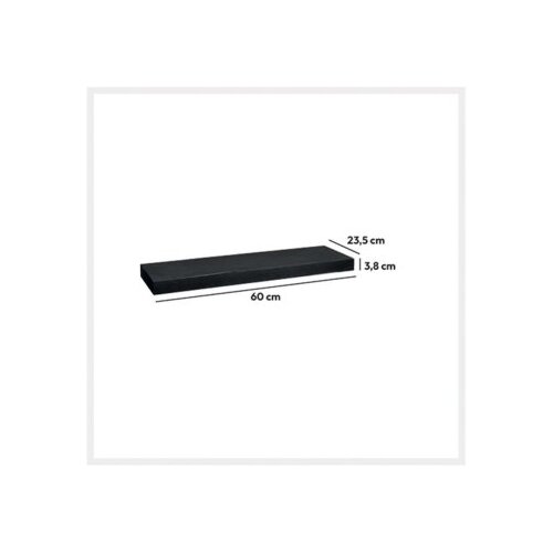 Five Polica Zidna 60X23.5X3.8Cm Mdf Crna Cijene