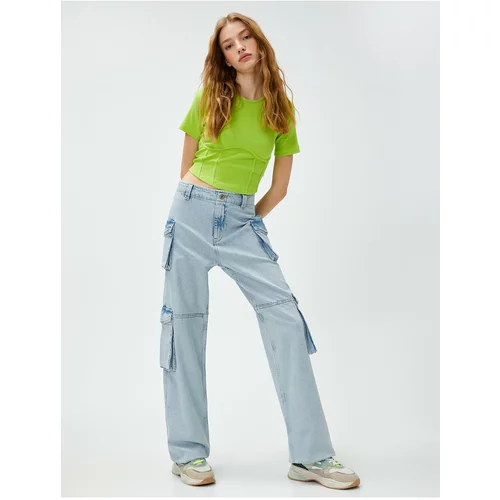 Koton High Waist Cargo Jeans - Bianca Jeans