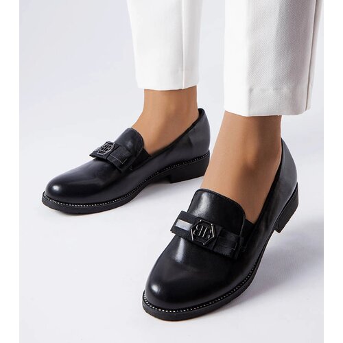 Gemre Black decorative loafers Tanguy Cene