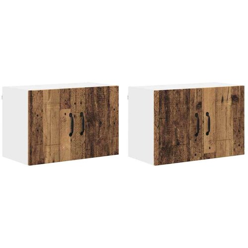  Zidni kuhinjski ormarić Zidne 2 pcs Staro drvo 60 x 31 x 40 cm Slike