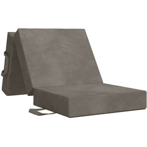 VidaXL Zložljiv kavč postelja 90 x 67 x 45 cm Svetlo siva, (5000295320) Slike