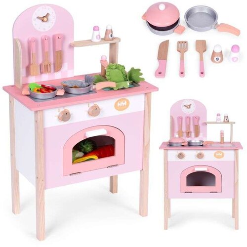 ECO TOYS Ecotoys Dečija kuhinja pink sa 2 dodataka,rernom,slavinom i sudoperom ( HM232570 ) Cene