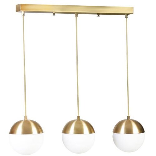 Opviq Küre 3 Lü Sıralı eskitme beyaz Camlı Sarkıt goldwhite chandelier Cene