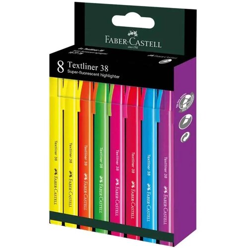 Faber-Castell Faber-Castell: Textliner 38 Set za označevanje besedila s fluorescentnimi barvami, 8-delni komplet Cene