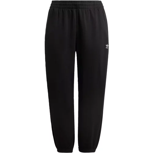Adidas Hlače 'Essentials Fleece ' črna / bela