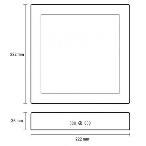 Prosto LED panel nadgradni 18W hladno bela LNP-P-18/W Cene