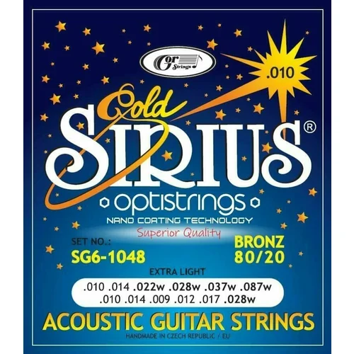 Gorstrings SIRIUS Gold SG6-1048 Strune za akustično kitaro