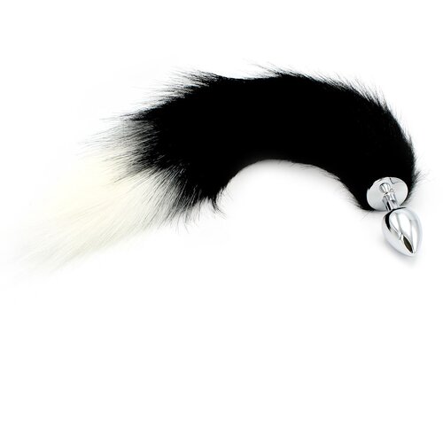 Kiotos Steel Buttplug S Fox Tail Black Slike