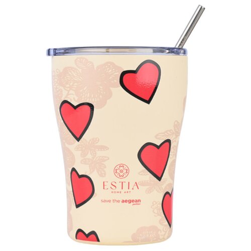 Estia termo ča&amp;scaron;a sa slamčicom Tender Lace 350ml 01-31817 Slike
