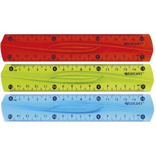 Westcott Ravnilo 15cm flexi mix barve e-10220 00 Slike