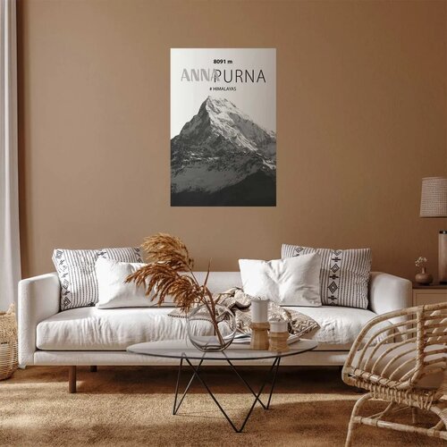  Plakat - Majestic mountain peak Annapurna mountain crown mountain landscape 29.7x42 Bez okvira Slike