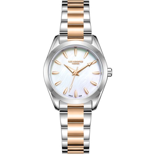 Lee Cooper Ženski sat LC08302.520, Sedefasto kući&scaron;te, Srebrno-rose gold Cene