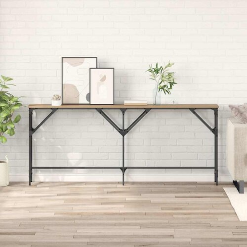 VidaXL Konzolna stolica hrast artisan 180 x 29 x 75 cm Slike