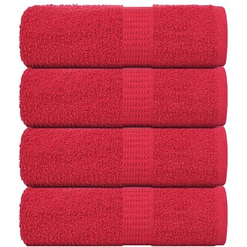  Ručnici za pranje FROGN 4 kom. Crveni 30x30 cm 360 g/m&amp;sup2; - Crvena 30 x 30 cm 4 Slike