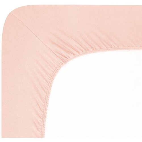 Andrea Simone Svetlo rožnata napenjalna rjuha iz jerseyja 90x200 cm Boxspring &amp;ndash; Slike