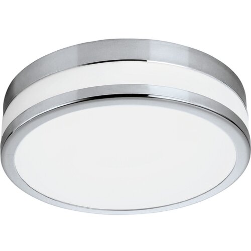 Eglo palermo plafonjera/1, Led, 11w, 950lm, ip44, prečnik 225, hrom/bela Slike