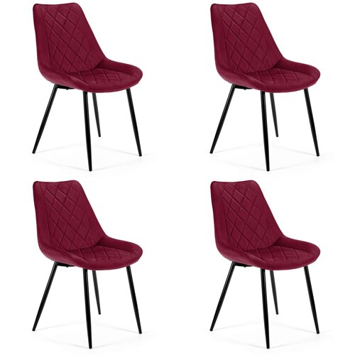 AKORD 4x STOL SJ.0488 BURGUND, (21703280) Cene