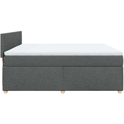 VidaXL Okvir kreveta s oprugama i madrac svjetlosivi 180x200cm tkanina Slike