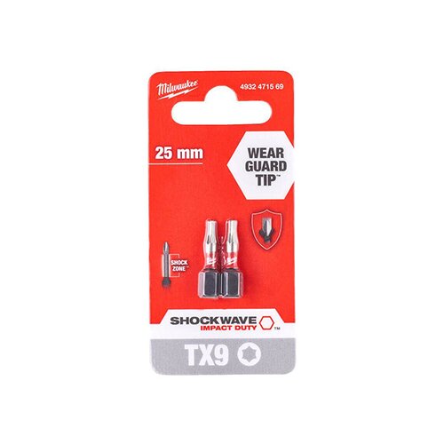 Milwaukee udarni bitsevi TX9 x 25mm 2 kom 4932471569 Slike