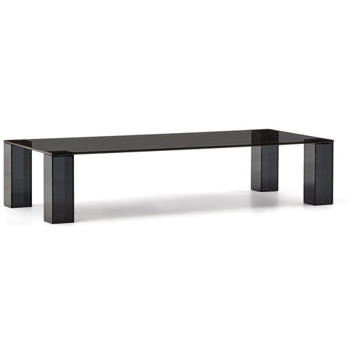 Kave Home Temno siva steklena mizica 60x140 cm Adularia &amp;ndash; Slike