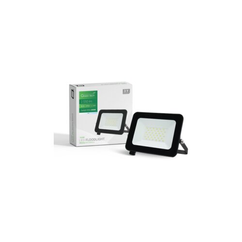  LED reflektor Green Tech 2550 lm, 30W, 6500K, IP65, crni Cene