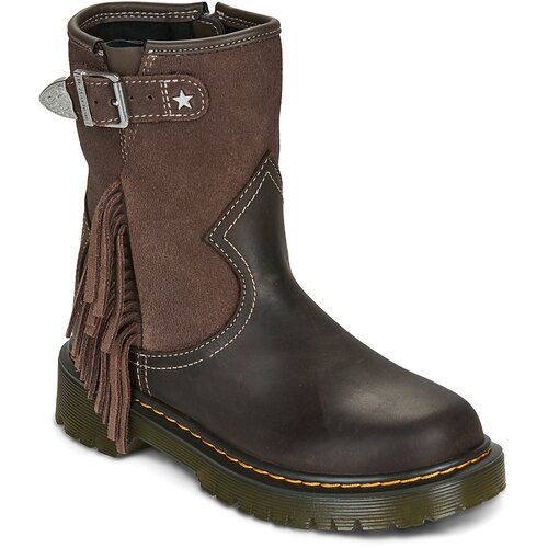 Dr. Martens GENAYA RODEO J BOOT DARK BROWN REPUBLIC WP+BRONX SUEDE Smeđa Slike