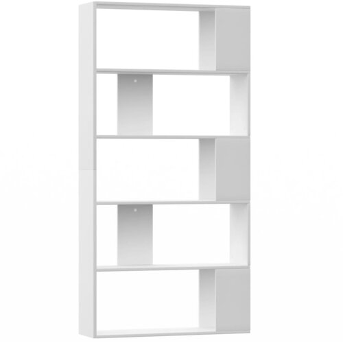 Maison Chic Knjižna omara - Knjižni regal bela 80x24x159 cm iverna plo&amp;scaron;ča, (21725177) Slike